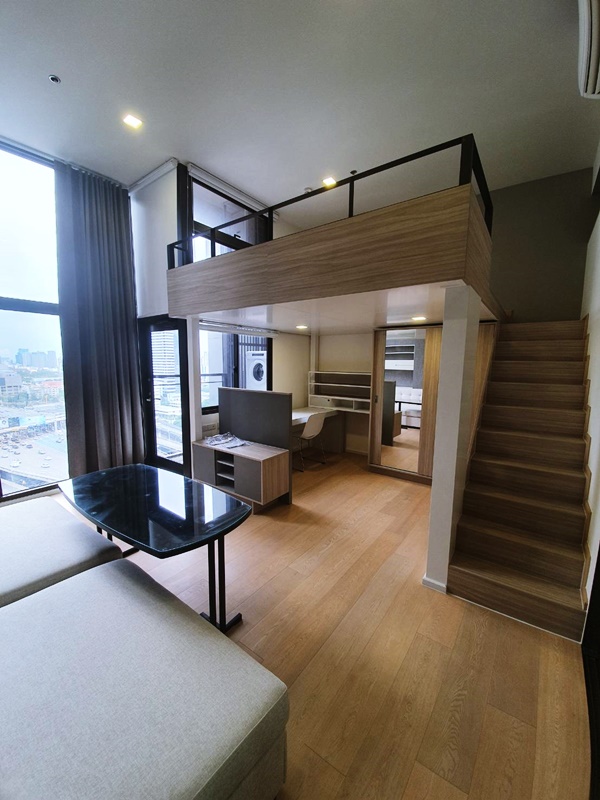 ให้เช่า ชีวาทัย เรสซิเดนซ์ อโศก พื้นที่ 33 ตร.ม. 1 ห้องนอน(ดูเพล็กซ์) เช่า 21,000 บ/ด