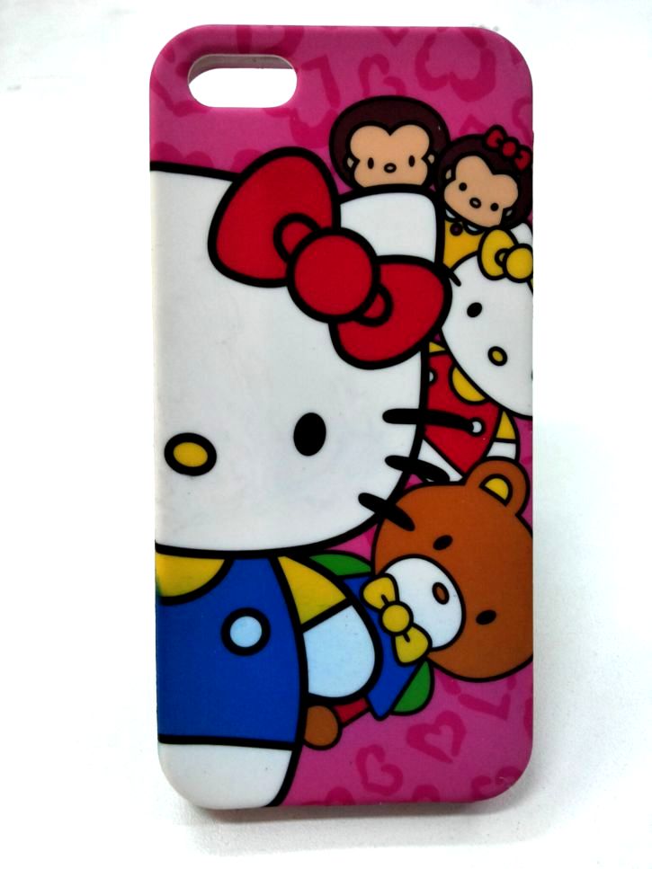 เคส ซิลิโคล iPhone 5 ลายคิดตี้ Case Hello kitty