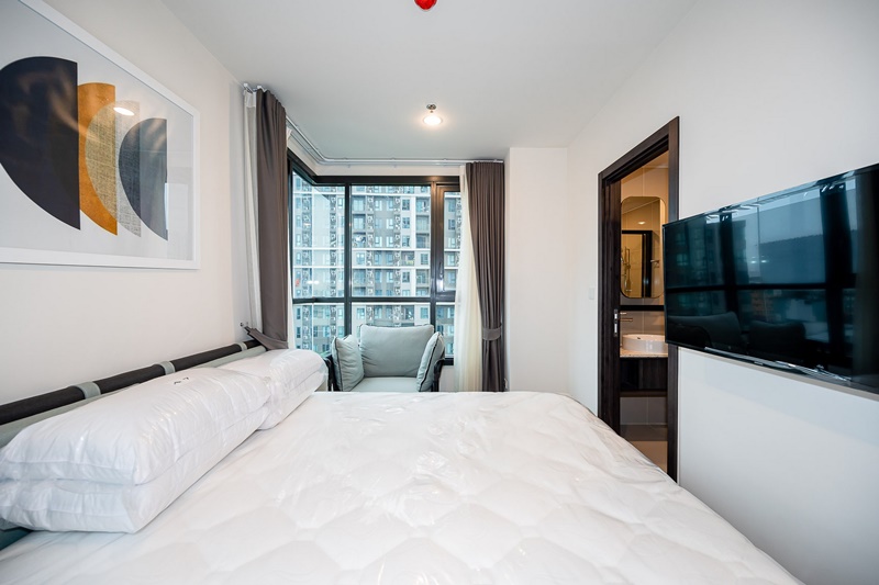 ให้เช่าคอนโด เอ็กซ์ที ห้วยขวาง พื้นที่ 53.38 ตร.ม. 2 ห้องนอน เช่า 33,000 บ/ด