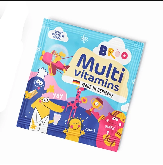 BROO multivitamins มัลติวิตามิน วิตามินรวม สำหรับเด็ก 2 ปี ขึ้นไป