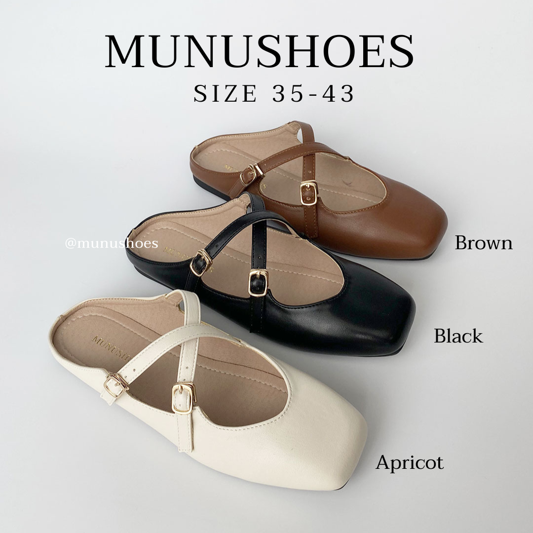 [Size 35-43]✨NEW IN 🦥 รุ่น Lazy Cross Strap รองเท้าแตะเปิดส้นสายไขว้ ทรงสวย
