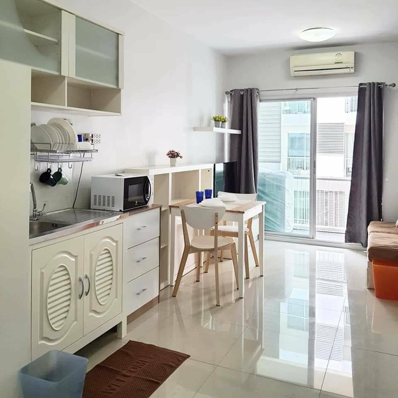 ให้เช่าคอนโด เอ สเปซ สุขุมวิท 77 พื้นที่ 35 ตร.ม. 1 ห้องนอน เช่า 8,000 บ/ด