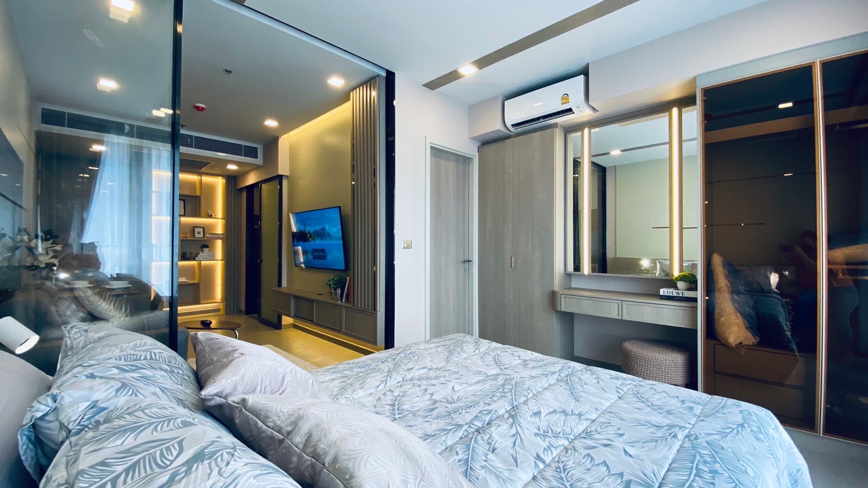 ให้เช่าคอนโด วันไนน์ไฟว์ อโศก - พระราม 9 พื้นที่ 36 ตร.ม. 1 ห้องนอน