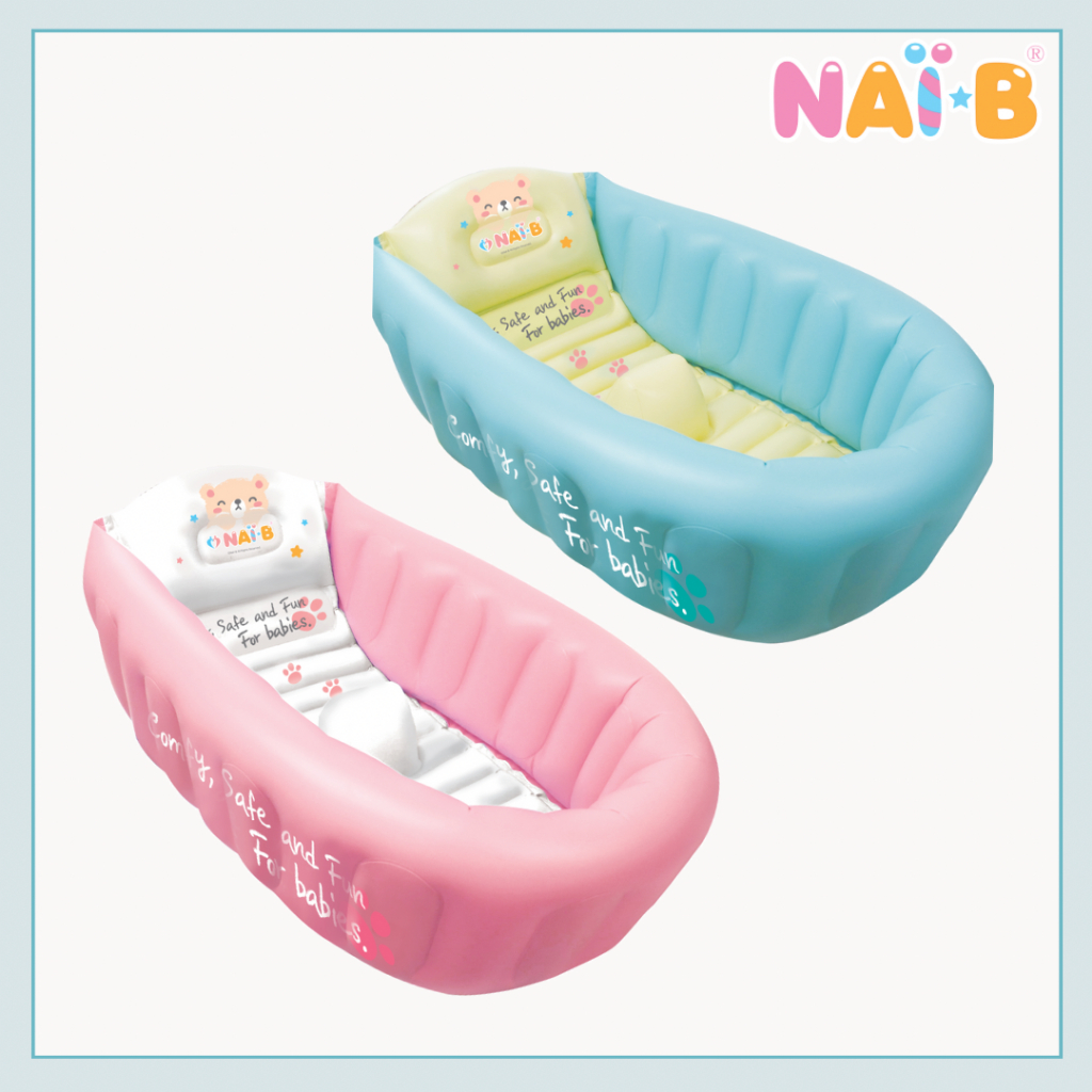 NAI-B Inflatable Baby Bathtub อ่างอาบน้ำเป่าลม สำหรับเด็ก
