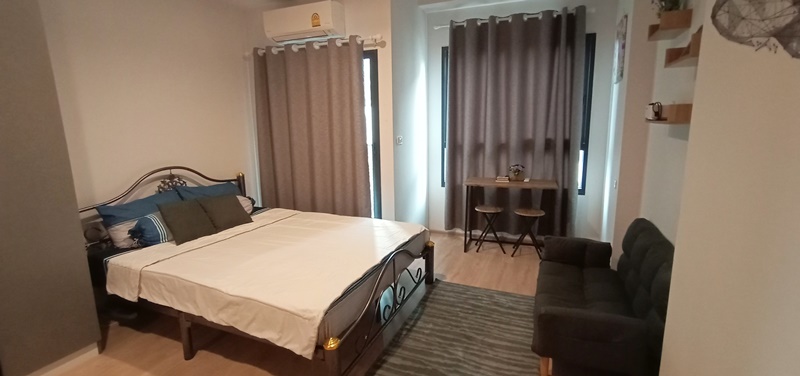 ให้เช่าคอนโด ไอดีโอ พระราม 9 ตัดใหม่ พื้นที่ 26.46 ตร.ม. สตูดิโอ เช่า 8,500 บ/ด