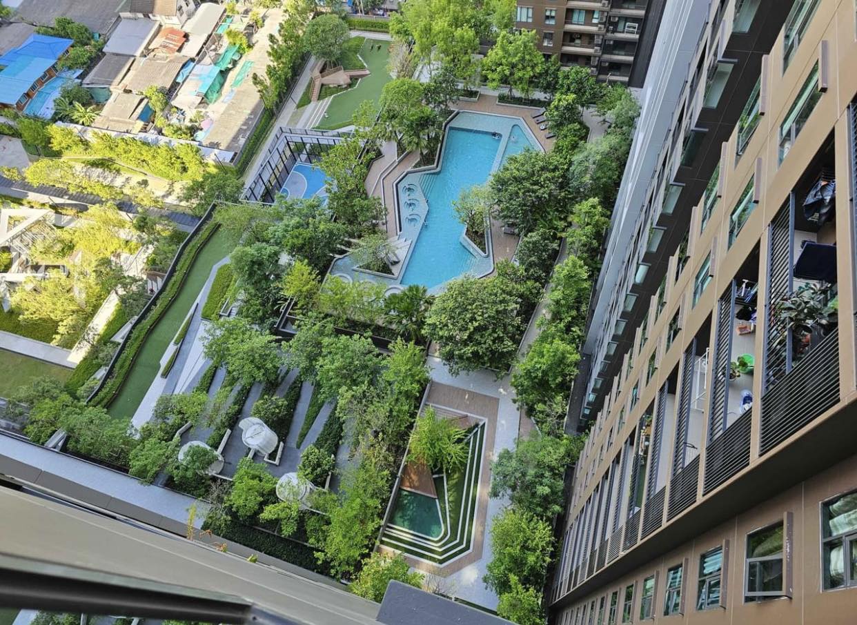 ให้เช่า เดอะ พาร์คแลนด์ เพชรเกษม 56 พื้นที่ 36 ตร.ม 1 ห้องนอน วิวสวน ราคา 17,000 บาท/เดือน