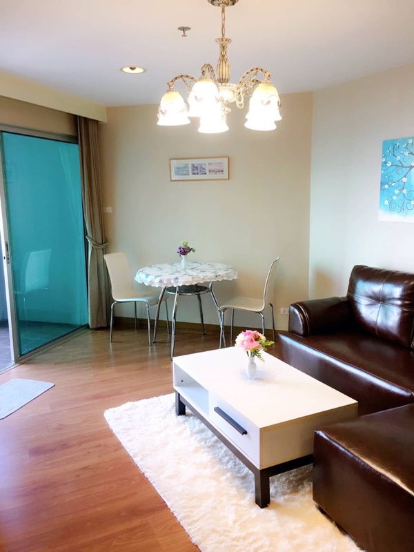 ให้เช่าคอนโด เบลล์ แกรนด์ พระราม 9 พื้นที่ 49.05 ตร.ม. 1 ห้องนอน เป็นห้องแบบมีประตูกั้นห้อง