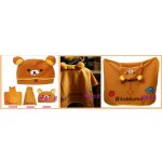 ผ้าคลุมไหล่ Rilakkuma แบบที่ 3 ขนาด กว้าง 85 * ยาว 90