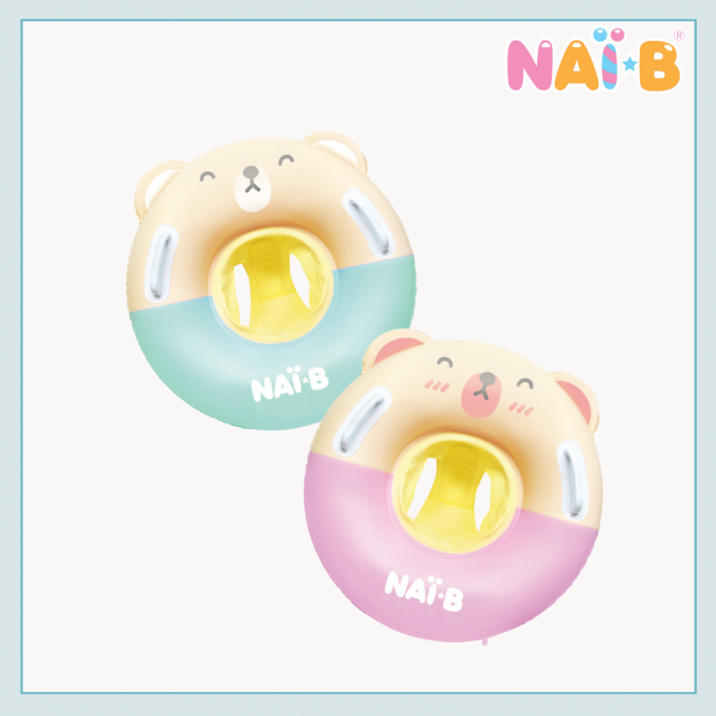 NAI-B CUSHION BABY WALKER TUBE ห่วงยาง ทรงกลม ลายหมี สำหรับเด็ก
