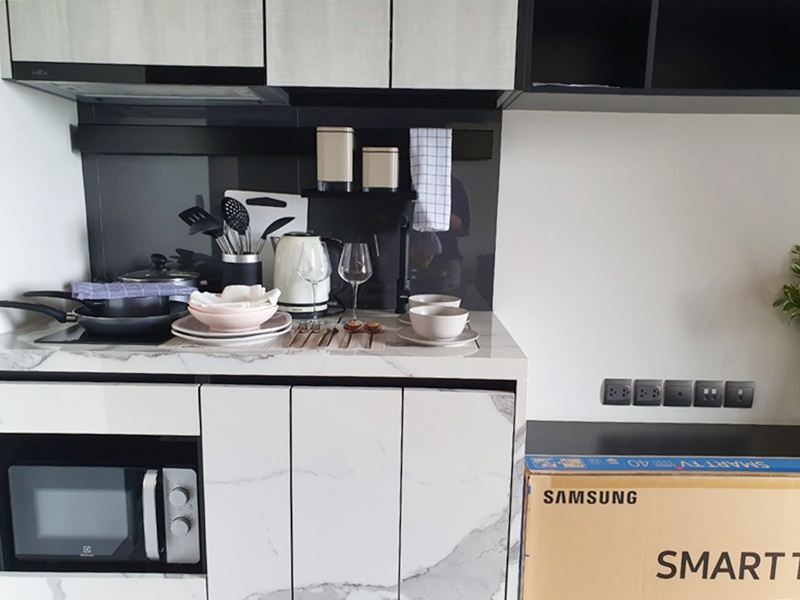 ให้เช่าคอนโด เดอะไลน์ สุขุมวิท 101 พื้นที่ 27.51 ตร.ม. 1 ห้องนอน เช่า 15,000 บ/ด