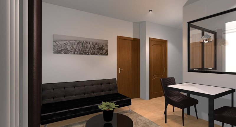 ให้เช่าคอนโด เฉลิมนิจ อาร์ท เดอ เมซง พื้นที่ 39.10 ตร.ม. 1 ห้องนอน เช่า 39,000 บ/ด