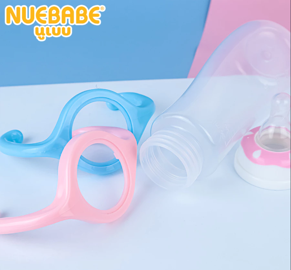 Nuebabe แขนจับ ใส่ขวดนมคอแคบ แขนจับกล่องนม ทำให้ลูกน้อยจับถนัดมือ