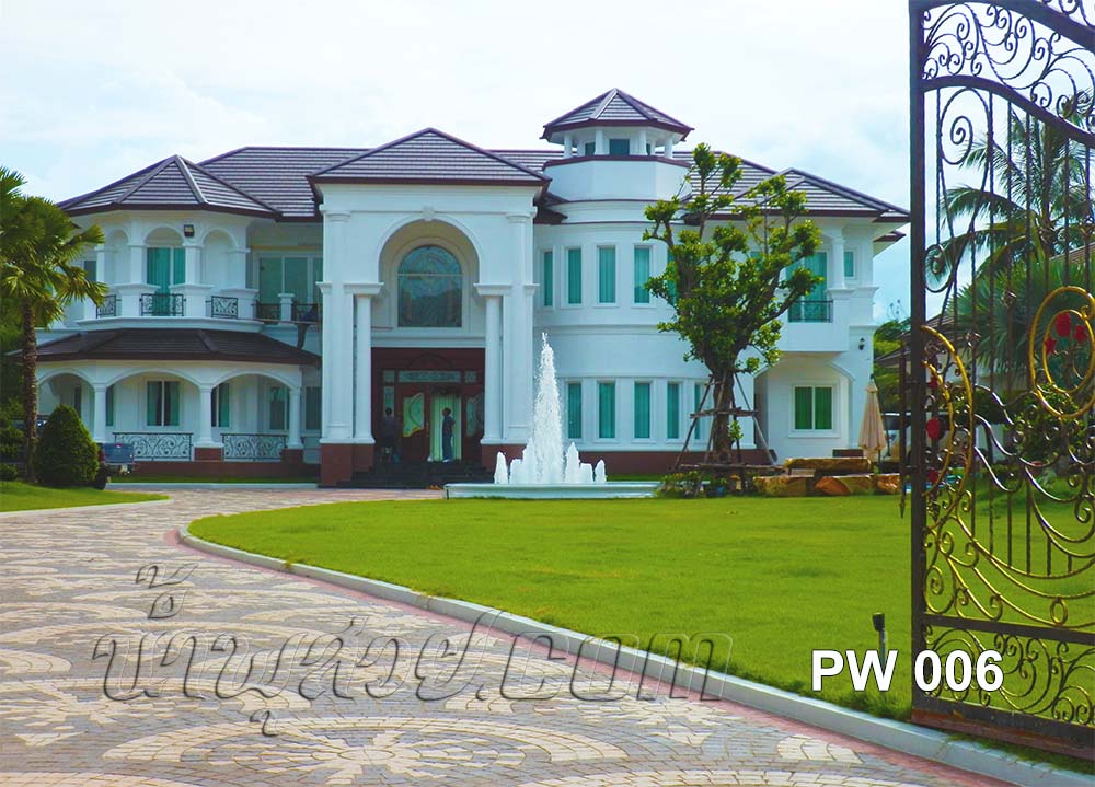 บ่อวงกลม ชุดน้ำพุ 3 ชั้นหัวน้ำพุต้นสน 15 หัว ที่บ้าน ปัทมาวรรณ หนองคาย