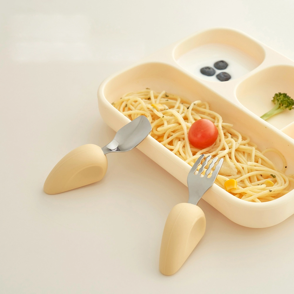 Moyuum ผลิตภัณฑ์ซิลิโคน บล็อคใส่อาหาร จาน ช้อน หม้อนึ่ง ประกอบอาหารและทานอาหาร สำหรับเด็ก