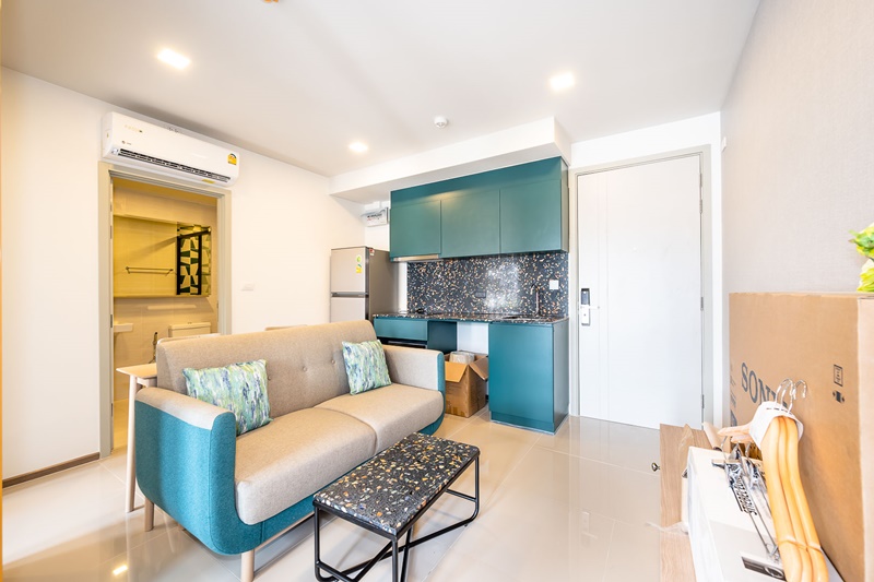 ให้เช่าคอนโด เดอะ เบส สุขุมวิท 50 พื้นที่ 35.04 ตร.ม. 1 ห้องนอน เช่า 16,000 บ/ด