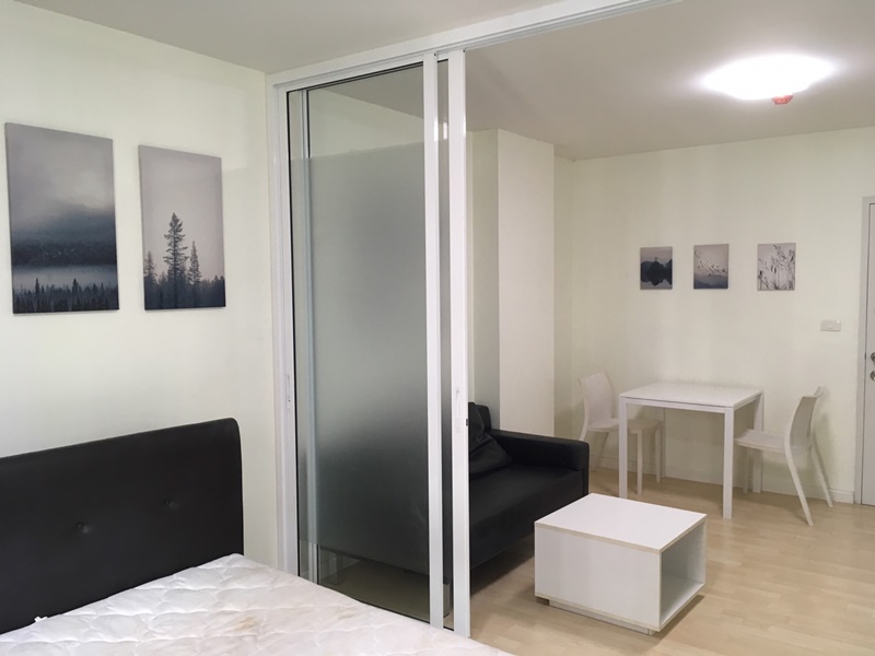 ให้เช่า ดีคอนโด รามอินทรา พื้นที่ 32 ตร.ม. สตูดิโอ เช่า 7,500 บ/ด