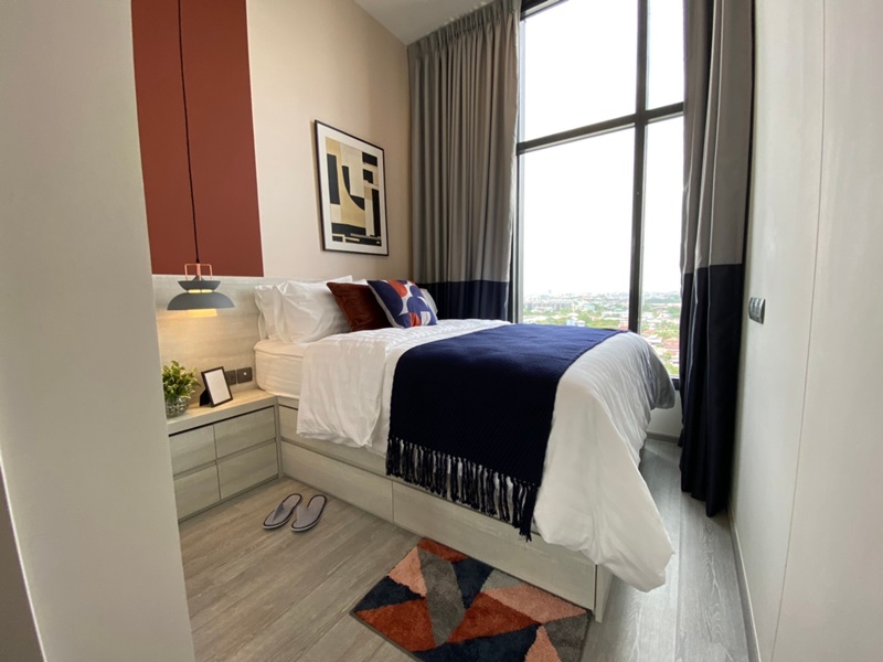 ให้เช่าคอนโด เดอะไลน์ สุขุมวิท 101 พื้นที่ 32.73 ตร.ม. 1 ห้องนอน เช่า 18,000 บ/ด