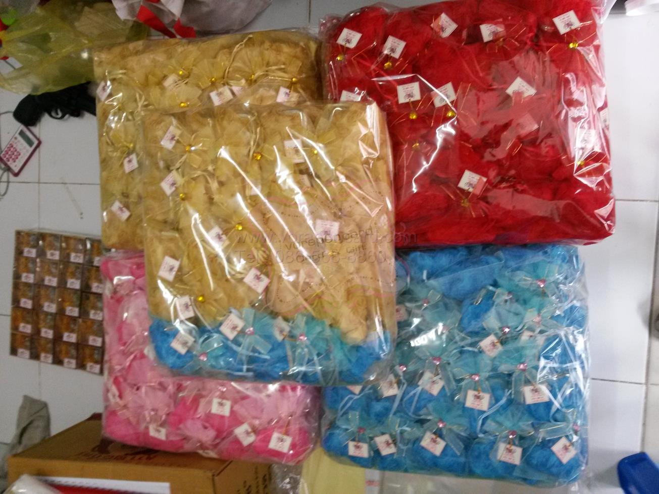 กระเป่าคุณนายลายดอกกุหลาบคละสี