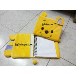 สมุดโน๊ต ลายPooh ถอดปลอกซักได้ค่ะ
