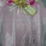 ผ้าเช็ดตัวแพคถุงผ้าสีทูโทน