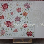 การ์ด 3 พับลายดอกไม้