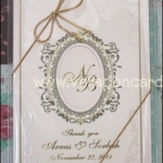 สมุดโน๊ตปั๊มชื่อลงหน้าปกพร้อมผูกดิ้นทอง