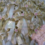 โบว์ 2 ชั้นพร้อมดอกไม้