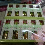 ช้อนส้อมทองแพคกล่องสีเขียว