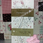 การ์ด 2 พับพร้อมสายคาด