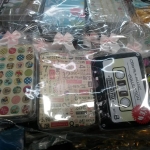 กล่องโลหะลายวินเทจแพคถุงพร้อมโบว์