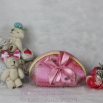 กระเป๋าซิปลายจีนพร้อมโบว์