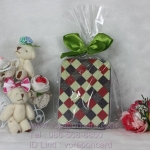 กล่องลายวินเทจแพคถุงใสพร้อมโบว์