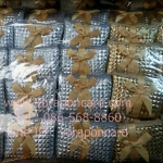 กระเป๋าซิบสีเงินสีทองใบใหญ่