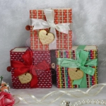 ตลับไม้ใส่ของพร้อมโบว์และป้ายชื่อ