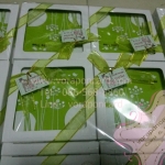 จานรองแก้วยางหยอดแพคกล่องสีขาว