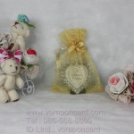 กรอบรูปหัวใจแพคถุงผ้า