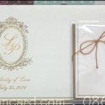 การ์ด 2 พับคู่สมุดโน๊ต