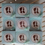 กล่องกระดาษโน๊ตลายบ่าวสาวสีฟ้า