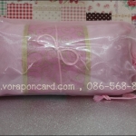 หมอนใบชาใส่ถุงผ้าไหมแก้วเดี่ยว 8 × 12 นิ้ว