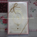 สมุดโน๊ตปั๊มชื่อลงหน้าปกพร้อมผูกดิ้นทอง