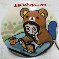 เข็มกลัด เข็มกลัดติดเสื้อ ลายริลัคคุมะ Rilakkuma