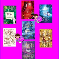 ชุด บริดเจอร์ตัน เล่ม 1-7 Bridgertons 1- 7 ดยุคในดวงใจ ไวส์เคานต์ที่เฝ้ารอ สุภาพบุรุษสุดที่รัก บริดเจอร์ตันที่ฝันใฝ่ แด่ฟิลลิปด้วยดวงใจ จุดเปลี่ยนของหัวใจ ความนัยในจุมพิต จูเลีย ควินน์ Julia Quinn แก้วกานต์