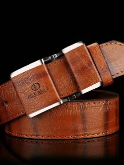 เข็มขัดผู้ชาย สไตล์คาวบอย สำหรับผู้ชาย สีน้ำตาล