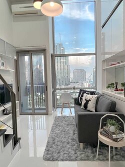 ให้เช่าคอนโด ไอดีโอ มอร์ฟ 38 พื้นที่ 35 ตรม. Duplex 1 ห้องนอน ราคาเช่า 32,000 /เดือน