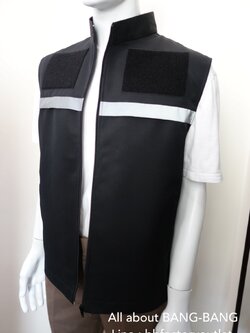 เสื้อกั๊กตำรวจ สีดำ ยี่ห้อ POON POON by BANG BANG