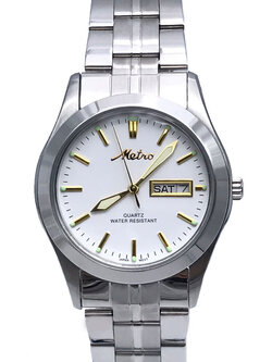 Metro นาฬิกาข้อมือผู้ชายสแตนเลสสตีล รุ่น 28355M-SW