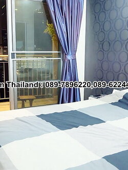 ให้เช่าคอนโด ลุมพินี เพลส พระราม 9 ตึก B พื้นที่ 37 ตร.ม. 1 ห้องนอน ให้เช่า 14,000 บ/ด