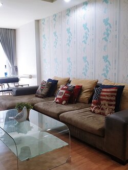 ให้เช่าคอนโด เดอะ คริส รัชดา พื้นที่ 46 ตรม. 1 ห้องนอน เช่า 13,900 บ/ด