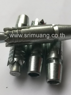 พุ๊กปากแหลมเหล็ก ชุบขาว