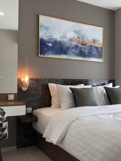 ให้เช่าคอนโด ริธึ่ม รางน้ำ พื้นที่ 56 ตร.ม. 2 ห้องนอน เช่า 40,000 บ/ด